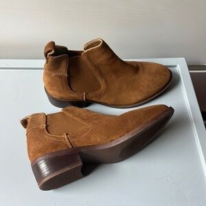 Steve Madden Brown Suede Booties